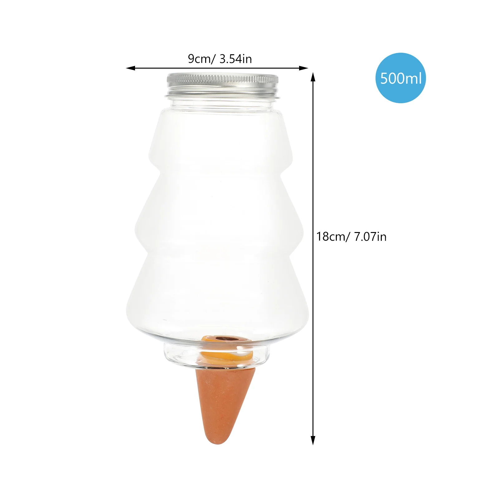 2 قطعة سقي النباتات التلقائي الأجهزة الذاتية الداخلية للنباتات بوعاء حديقة أداة شجرة عيد الميلاد شكل أداة سقي عصاري #6