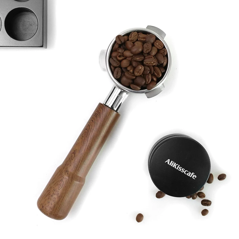 54 mm Kaffee-Siebträger ohne Boden, nackt für Breville Sage 870 878 879 Filterkorb, Espressomaschine, Zubehör, Barista-Werkzeuge – Detail 12