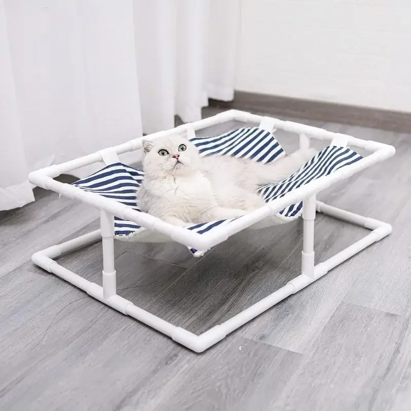 

Elevated Dog Bed Dog Bed Washable Portable Indoor & Outdoor Pet Hammock Bed Frame Double-sided Use And Detachable Design