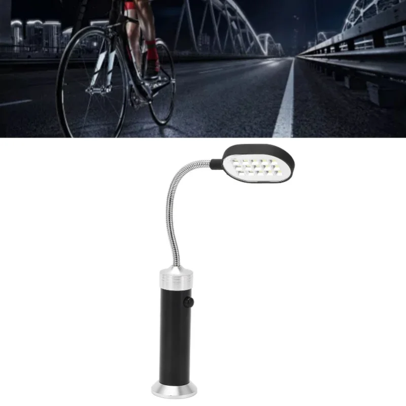 Magnetic Lamp 360° Gooseneck High Brightness Weather Resistant LED Outdoor Work Light For Fishing BBQ Cycling Black