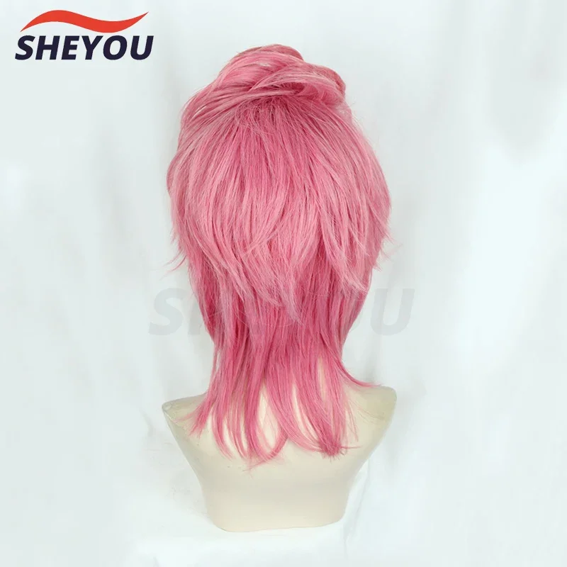 Anime JOJO Bizarre Adventure Golden Wind Trish A Cosplay Wig Heat Resistant Hair Cosplay Costume Wigs Wig Cap