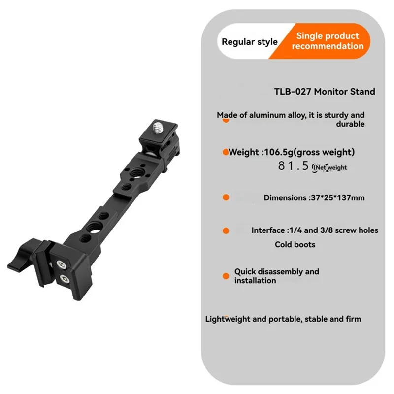 

【ABUP】 Крепление для холодного башмака с резьбой 1/4, вращающаяся волшебная рука, регулируемое крепление для монитора камеры для DJI RS 4 3 Mini/Pro RS 2 RSC 2