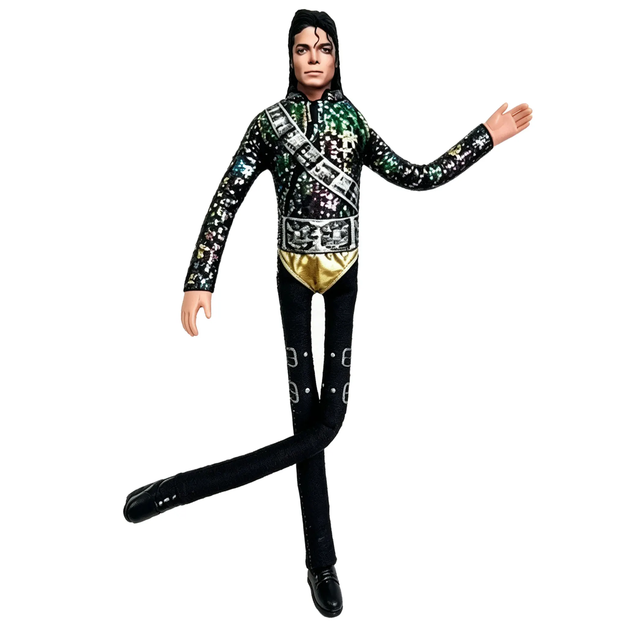 Anime Cosplay MJ Michael Jackson Plüschfigur, Plüschpuppe, Stofftier, Raumdekoration, abstrakte Bewegliche Requisiten – Detail 17