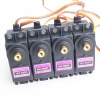 1Pcs/4Pcs MG996R High Torque Metal Gear Servo Digital Servo for Futaba JR 1/8 1/10 RC Car Helicopter Robot Manipulator RC Boat