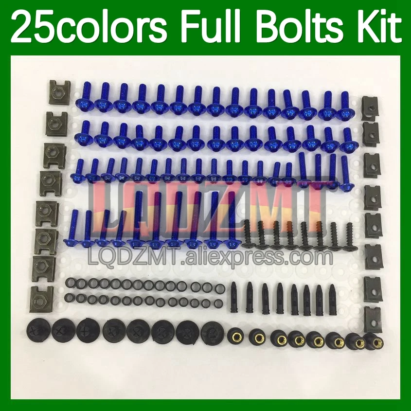 268pcs Body Bolt Full Screws Kit For HONDA VTR1000 VTR 1000 CC RC51 SP1 SP2 2000 2001 2002 2003 04 05 06 Fairing Bolts screw Nut