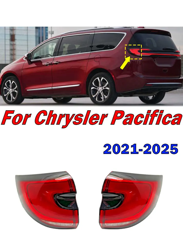 

Для Chrysler Pacifica 2021 2022 2023 2024 2025 автомобильные аксессуары светодиодный задний фонарь автомобиля задний стоп-сигнал сигнальная лампа задний фонарь в сборе