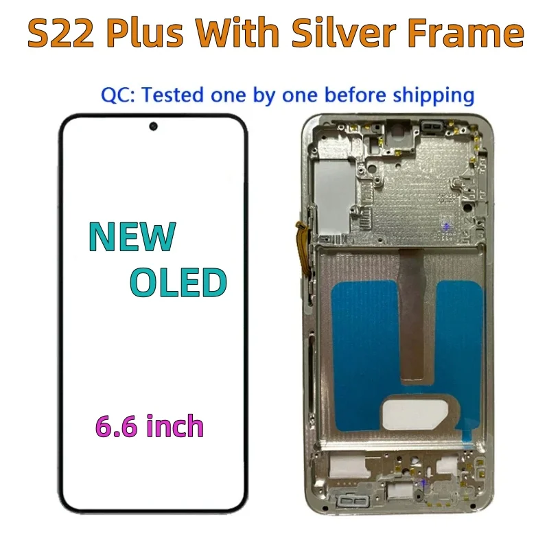 Super OLED S22 Plus 5G LCD For Samsung Galaxy S22Ultra 5G S908B S908U With Frame S22 5G S901U/B display Touch Screen Replacement