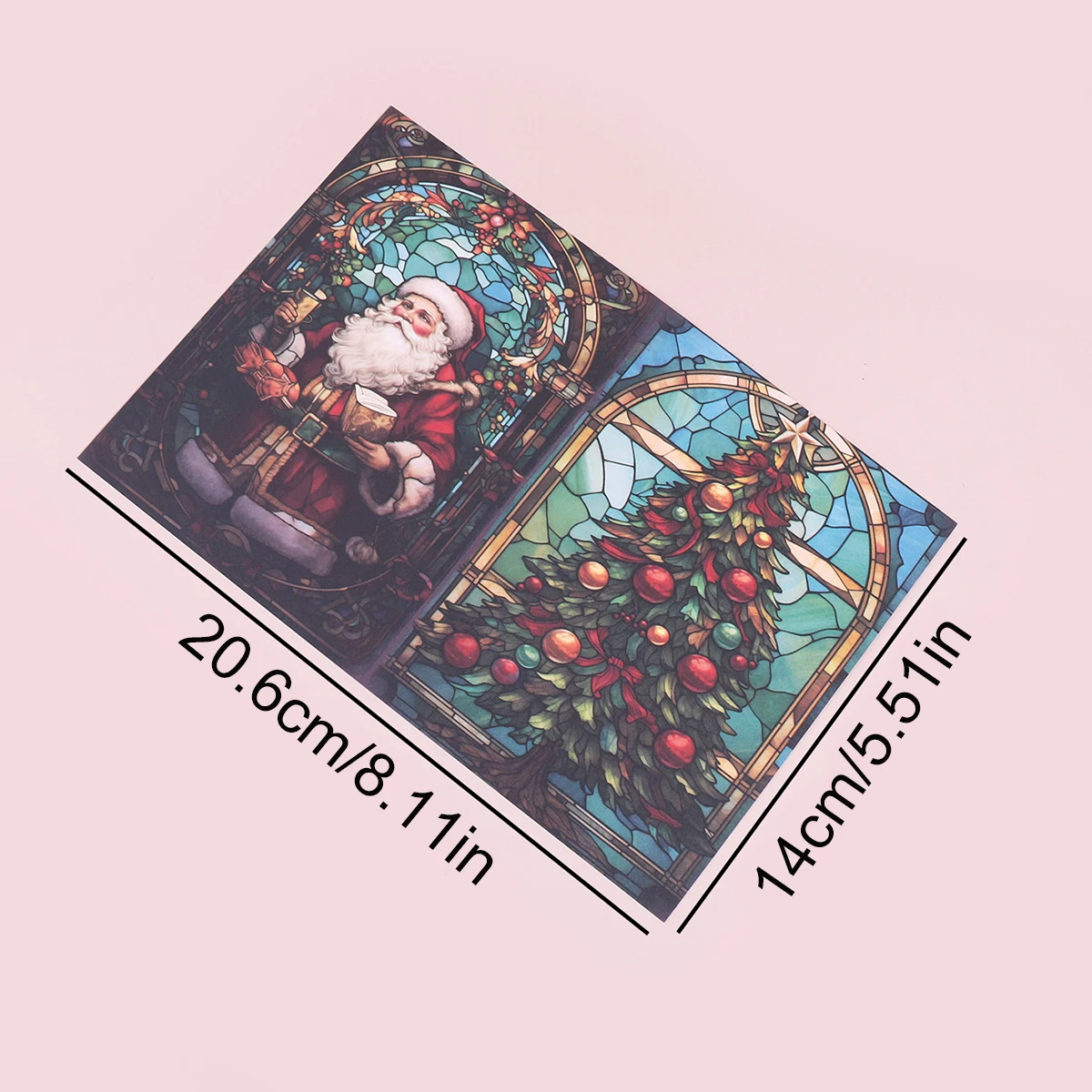 8 hojas por paquete de papel con patrón navideño de invierno, patrones de escenas de nieve de invierno, papel decorativo no adhesivo para collage de planificador diario