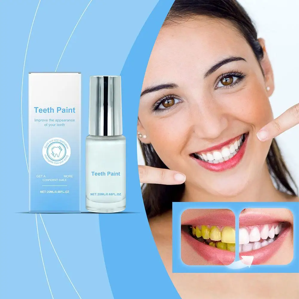 20ml Whitening Teeth Care Tooth Paint Polish Long-Lasting Easy & Fast White Tooth Paint 20ml Professional Strength Tooth Polish