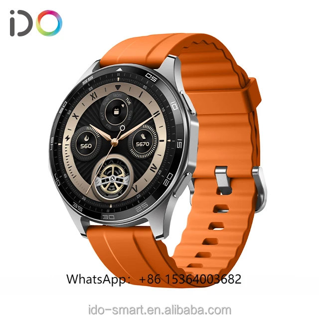 

TJXL-Fashion Round Smart Watch for Men Smart New Arrivals Health Monitor AMOLED AI Fitness Tracker BT Calling Smartwatch 2024