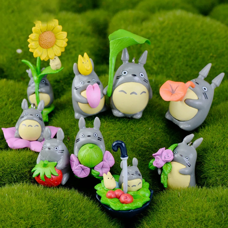 1-12 stücke Anime Miyazaki Hayao Serie Totoro Figur Mini Statue Niedlichen Spielzeug Zimmer Ornamente Pvc Figuren Spielzeug Kind geschenke Sammlerstücke – Detail 13