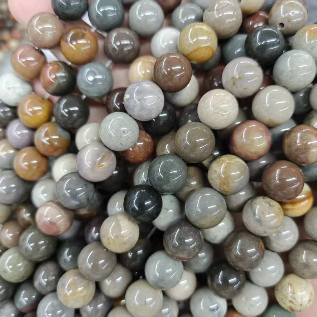 Xingyu Großhandel 4-12mm Natürlicher Alxa-Achat Glatte Runde Lose Perlen Armband Glatte Runde Perlen Schmuck Geschenk – Detail 6