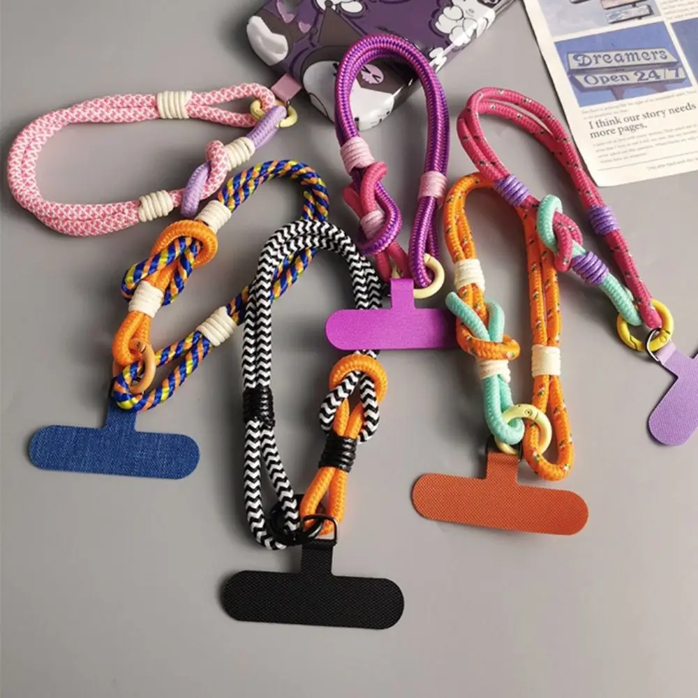 Universal Nylon Mobile Phone Lanyard Phone Accessories Keychain Phone Wrist Straps Simple Phone Case Strap
