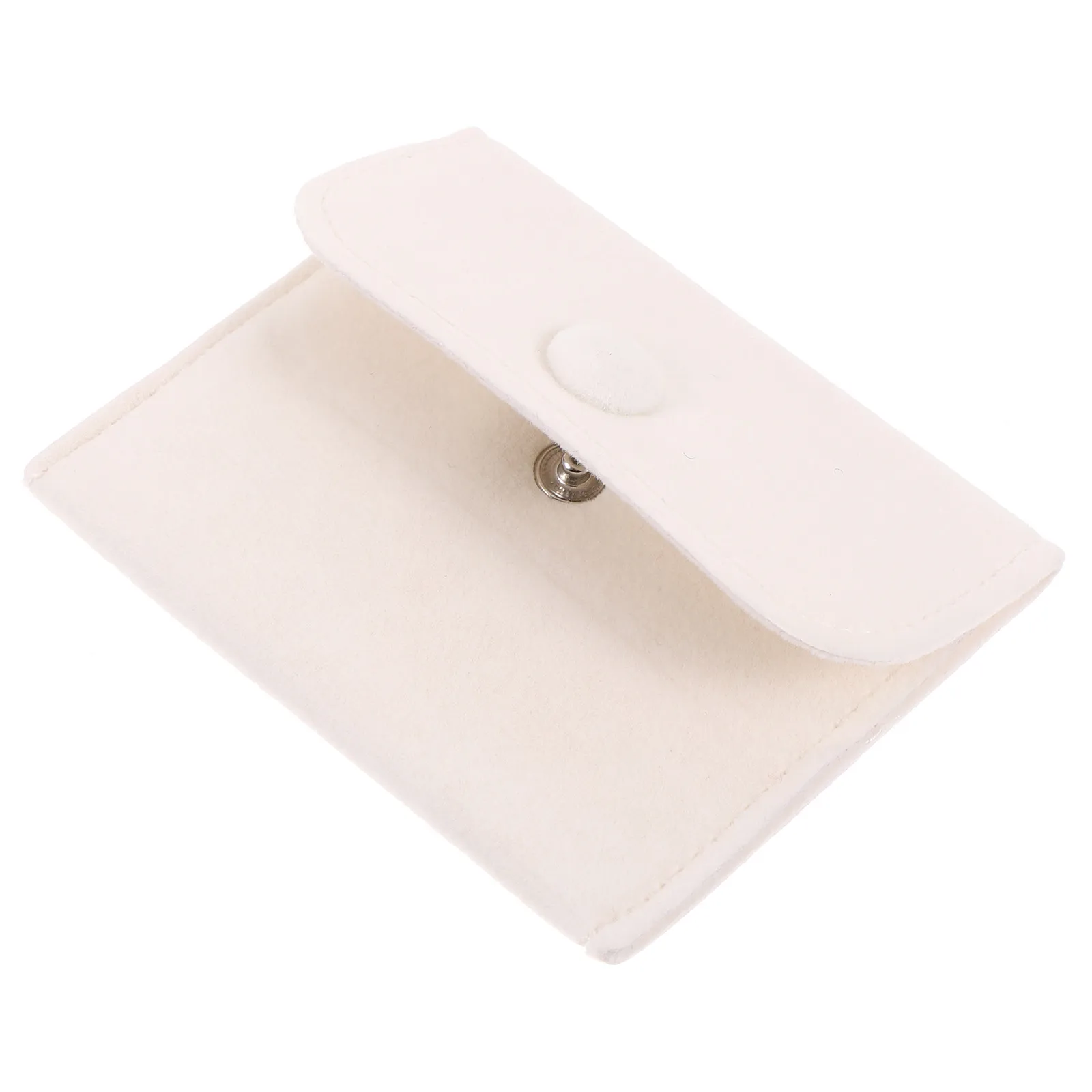 Small Jewelry Storage Pouch Flannelette Snap Closure Bag for Necklaces Bracelets Coins Candies Small Gifts Portable Wedding