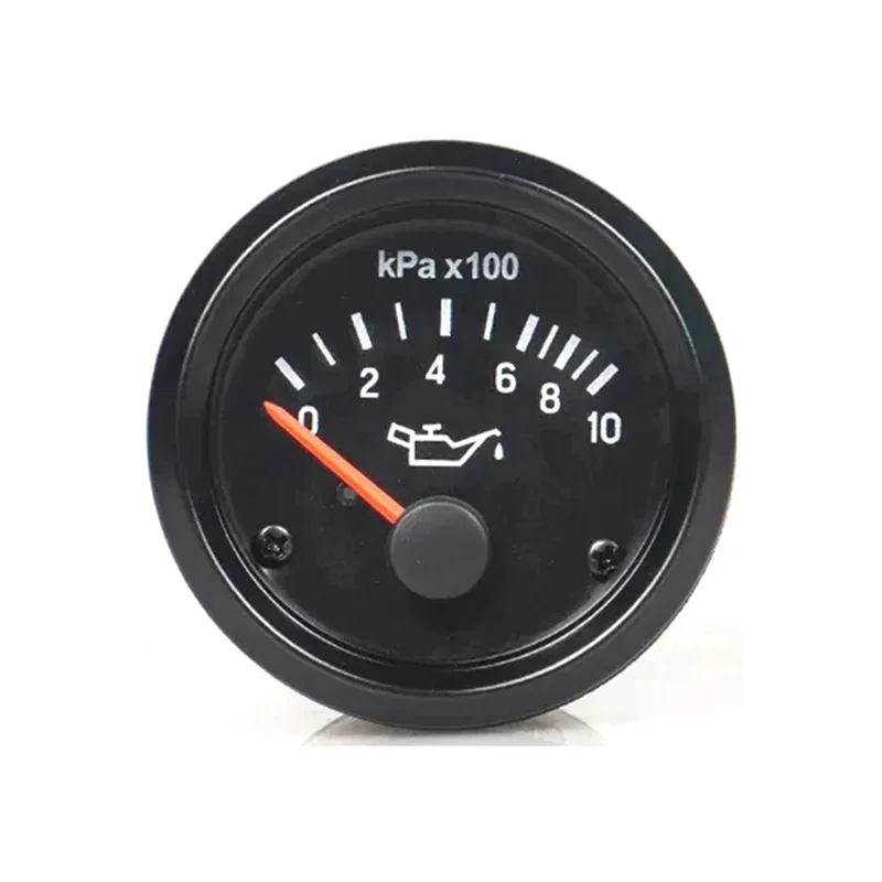 Engine Parts, Oil Pressure Gauge 12V 0-10Bar Truck Gauges 52mm, Generator Sets, Auto Parts