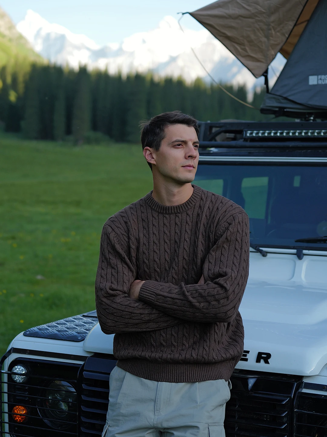 SIMWOOD 2025 Autumn Winter New Oversize 5 Gauge  Oversize Cable Knit Sweaters Men Long Sleeve Knitted Casual Warm Pullovers
