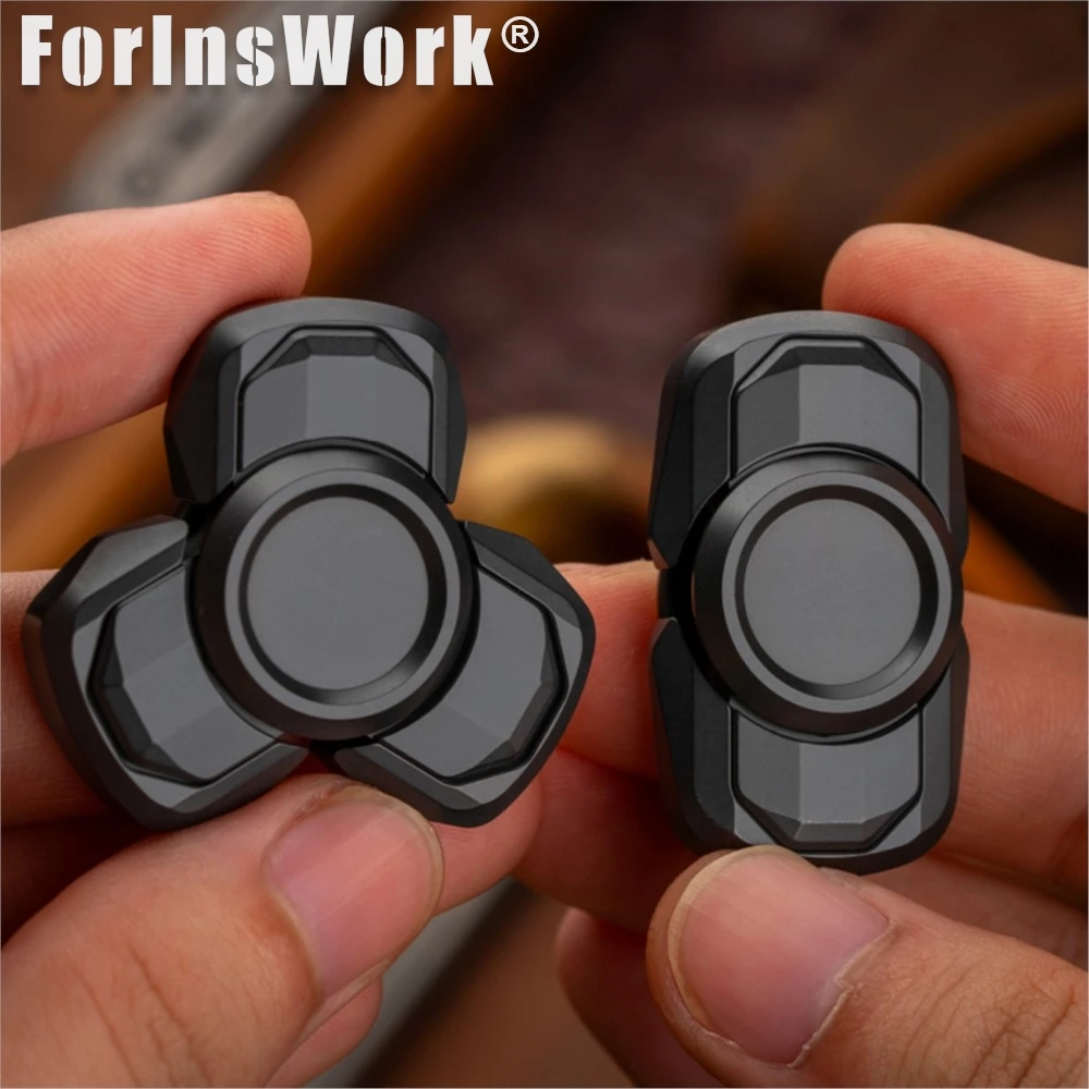 CHENYU Mini clou ouvert classique Tri-Spinner toupie soulagement du Stress bout des doigts Gyro Portable doigt roulement en métal Spinner jouets