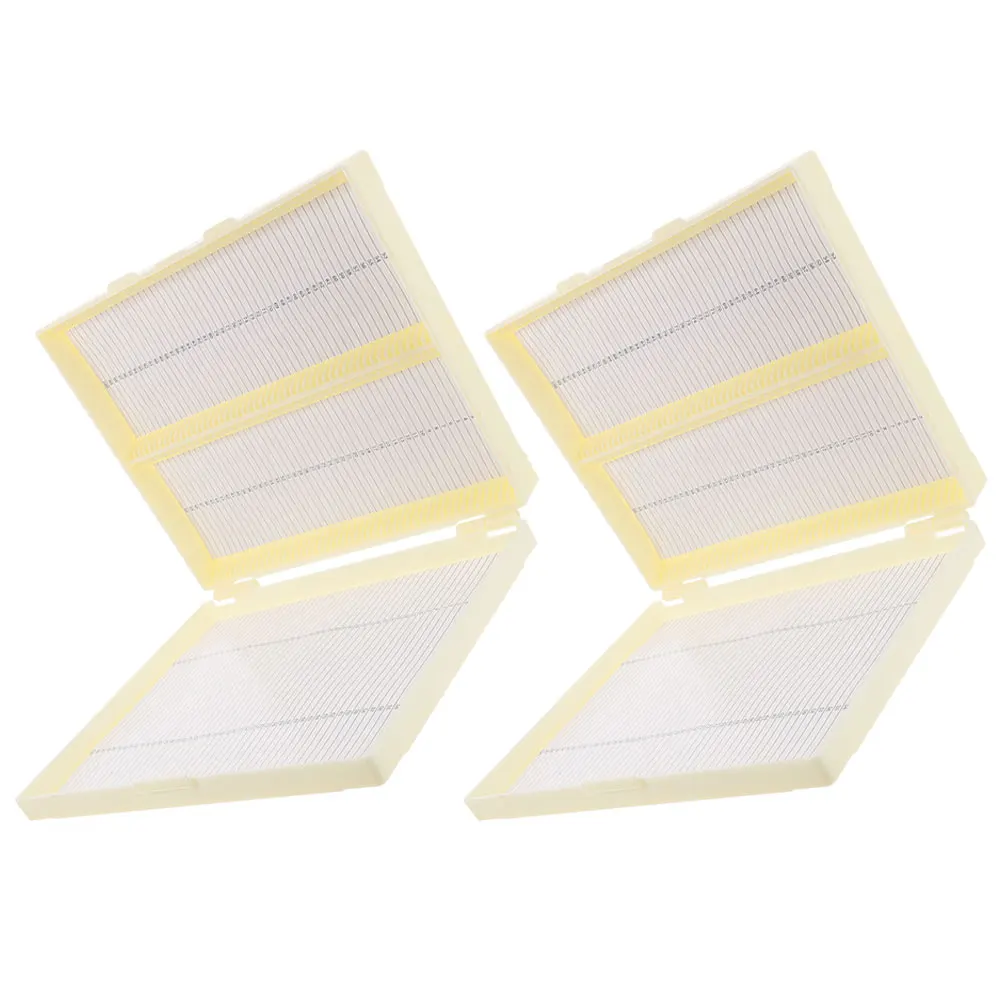 

2 Pcs Box High Quality Plastic Storage Microscope Slide Container Case for Microscope Slides Reusable Lab Teaching Devices