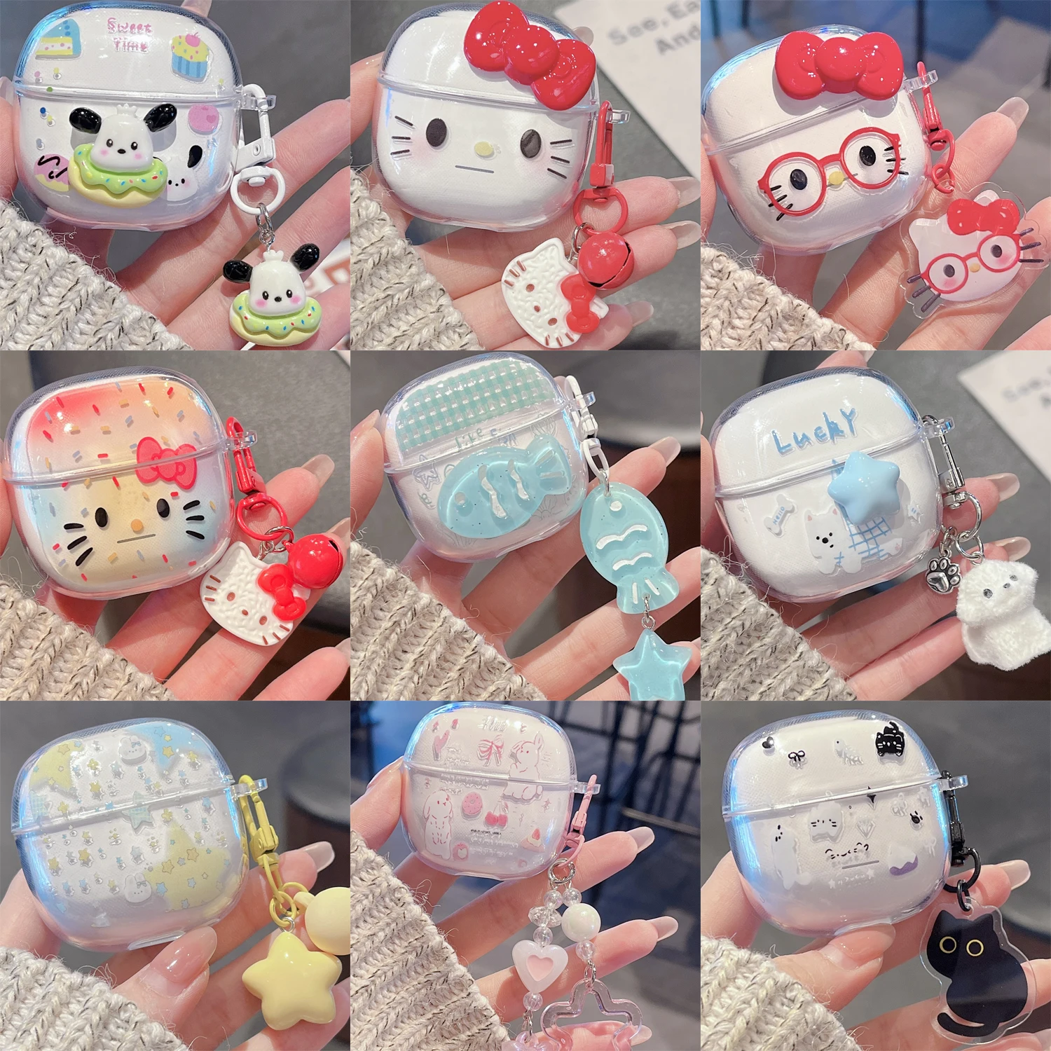 Case For Redmi Buds 8 Active Soft Transparent Cartoon with K