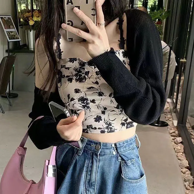 Nice Women's Clothing Tanks Tops Camis Pure Desire Dried Rose Camisole Vest For Women Cushion Pleated Vest For Wearing Short Top