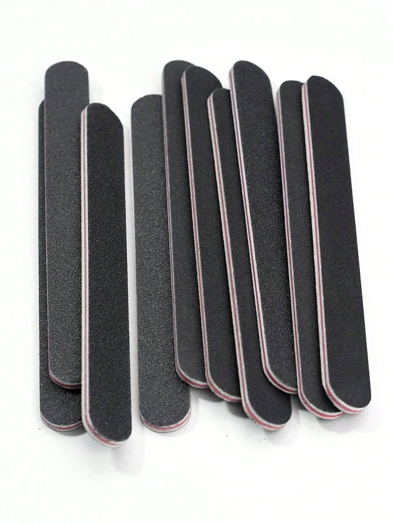 Conjunto de 10 peças de arquivos de unhas, tiras de polimento de unhas dupla face, arquivos de manicure, tiras de lixa de coração vermelho, arquivos de polimento de unhas, ferramentas de manicure