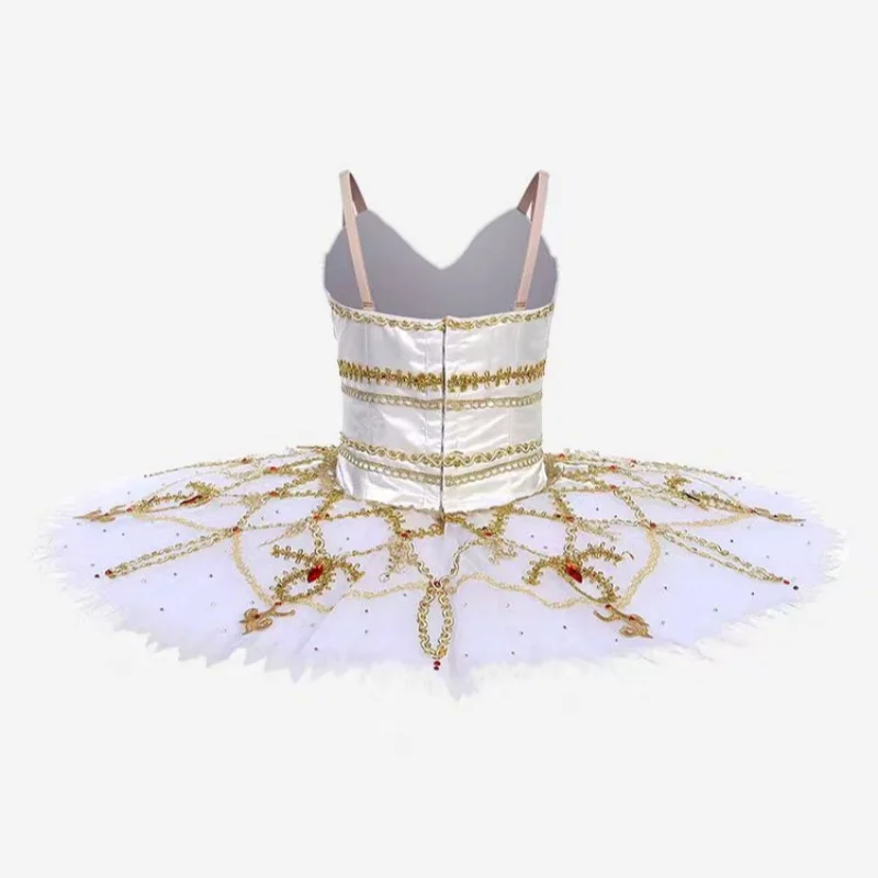 Paquita custom race dress white variation ballet tutu dress