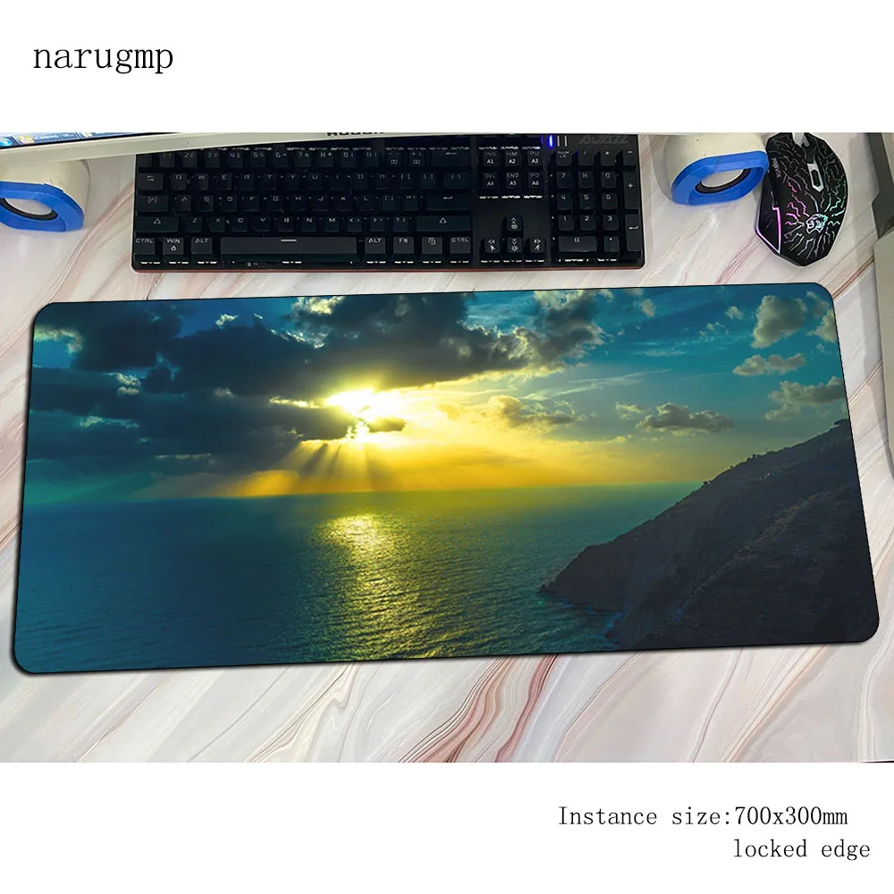 Sunset Mouse Pad Popular Computer XXL Keyboard Mats Large Gaming Mousepad Purple Art Desk Mat PC Gamer Office Home Mause Pad