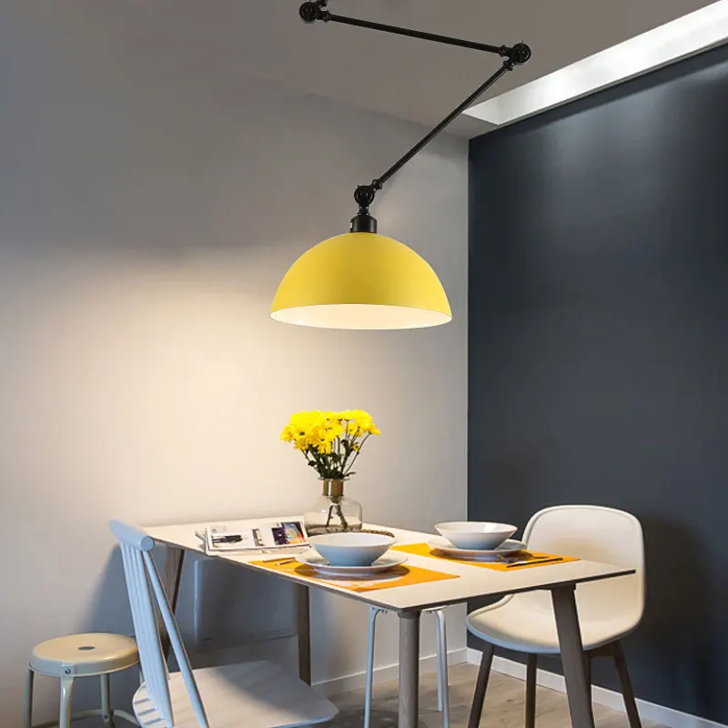 Nordic Minimalist Foldable Retractable Adjustable Chandelier American Restaurant Bar Bedroom Aisle metal Ceiling Lamp