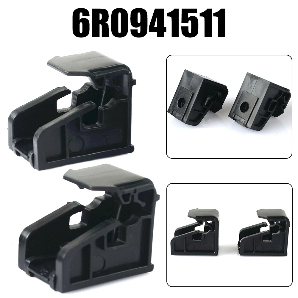 

2 Set New Headlight Repair Kit Black Plastic Headlight Mounting Clip Bracket Headlight Repair Kit Left Right 6R0941511