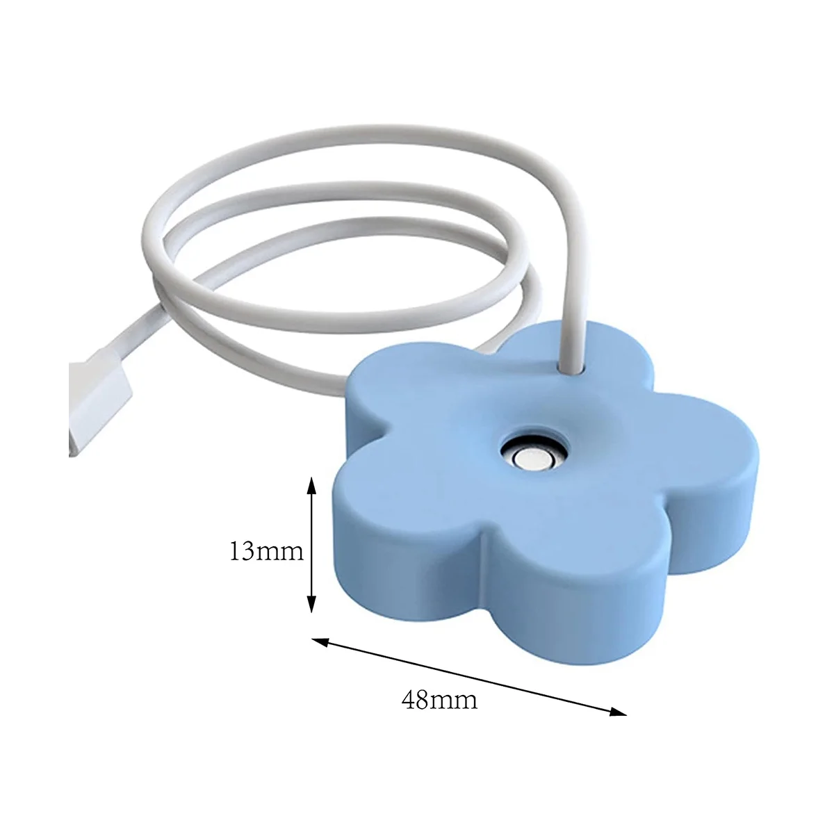 Mini umidificatore portatile con Design di tenuta del cavo USB umidificatore senza serbatoio umidificatore personale da viaggio per camera da letto bianco