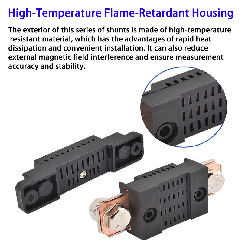 Industrial Resistor Grade FL-2C Shunt 10A 20A 50A 75A 100A 300A/75mV  All-copper 0.5 with External DC Ammeter Shunt and Base