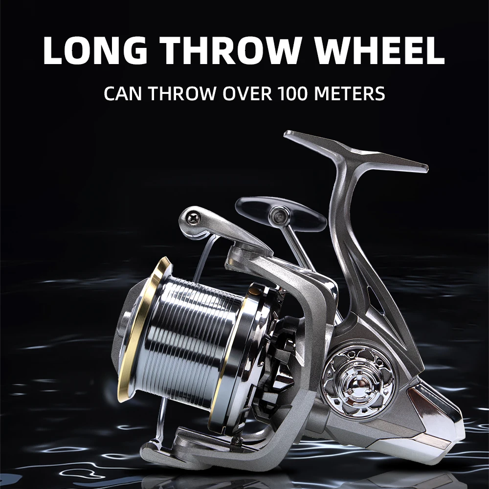 Stainless Steel Bearing Spinning Fishing Reel 8000 9000 10000 12000 14000 25KG Powerful Saltwater Fresh Water Drag Fishing Reel