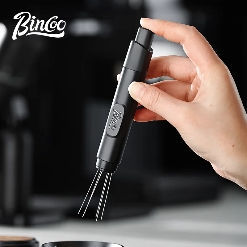 

Ткань для кофе Bincoo, игла для порошка, равномерная ткань для кофейного порошка, нержавеющая сталь с телескопической магнитной мини-иглы для рассыпчатой пудры