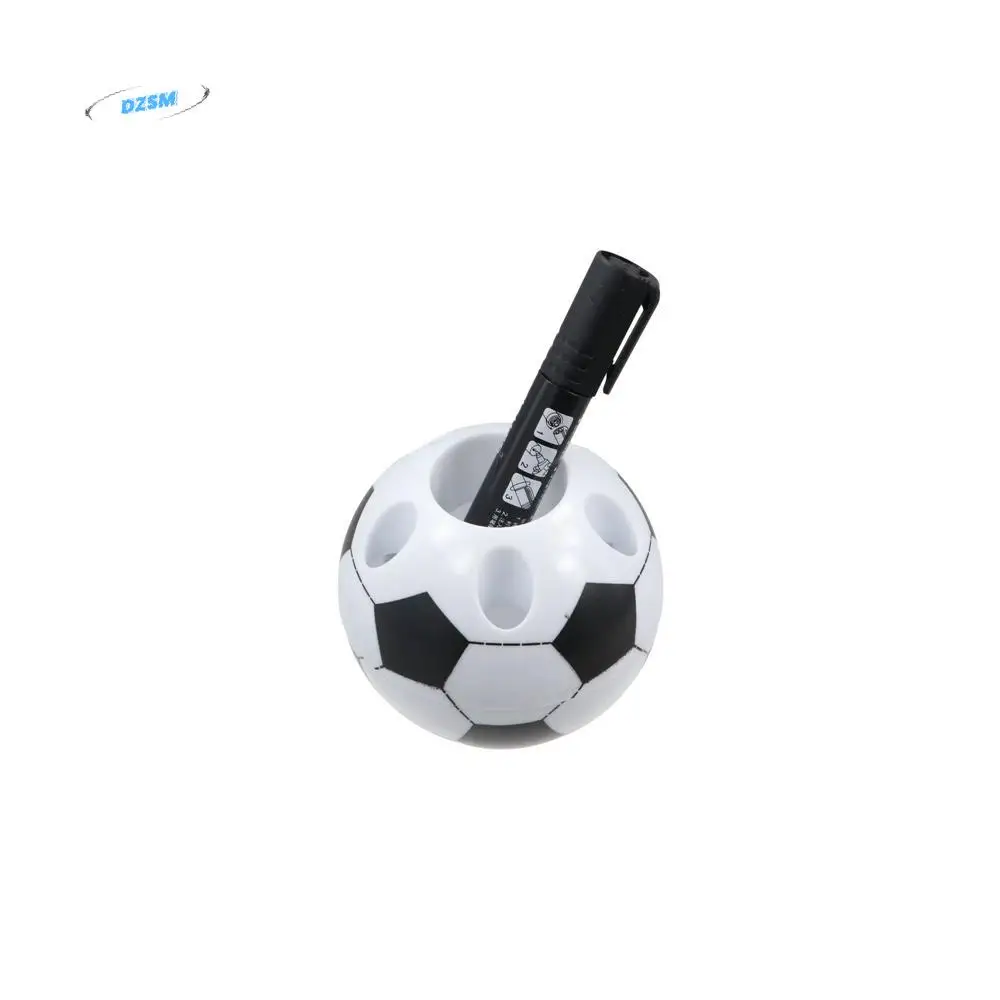 

Lovely Football Shape Pen Holder Round Classic Pen Organizer Cartoon Fashion Art Pen Storage Container Desk Accessories Box
