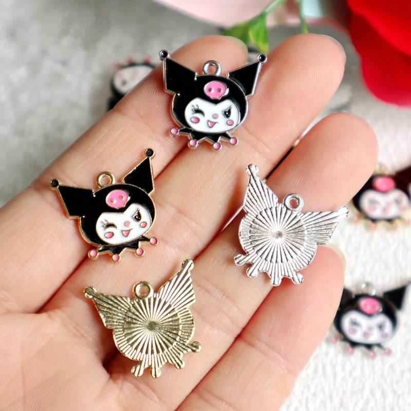 

10PCS Sanrio Kuromi Avatar Alloy Pendant Cartoon Anime Kawaii Metal Charms DIY Necklace Bracelet Earrings Keychain Accessories