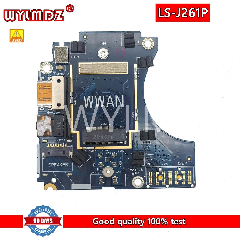 

FDX30 LS-J261P board For Dell latitude 7310 E7310 Laptop USB AUDIO WWAN SIM CARD READER BOARD