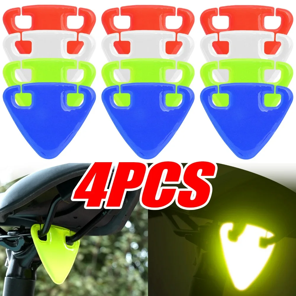 

High Visibility Bike Reflector Triangle Safety Warning Tags Night Riding Bicycle Mountain Bike Waterproof Reflective Pendant