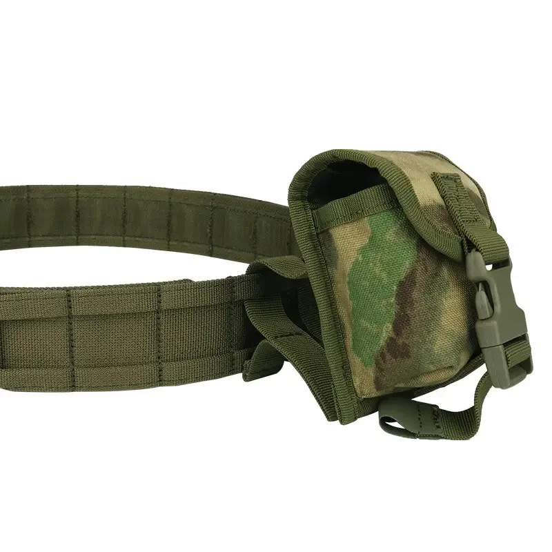 Yakeda Tactical Waist Bag 8 in 1 ATFG MOX Camouflage Molle Combat Belt With Pouches