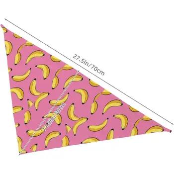 香蕉3D可愛水果紋理狗狗頭巾 arf Trile 聖誕節感恩節雙面狗狗 arf 男女通用 粉紅色 10 最佳銷售 寵物頭巾 - №9