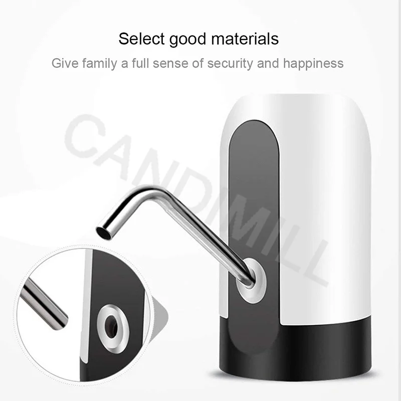 Portable Automatic Water Bottle Pump Dispenser Mini Electric Drinking Water Treatment Appliances USB Charging Home