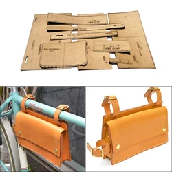 1Set Leather Paper Pattern Template Sewing Pattern Diy Handcraft Leather Waist Bag Bicycle Bag Kraft Paper Version Type