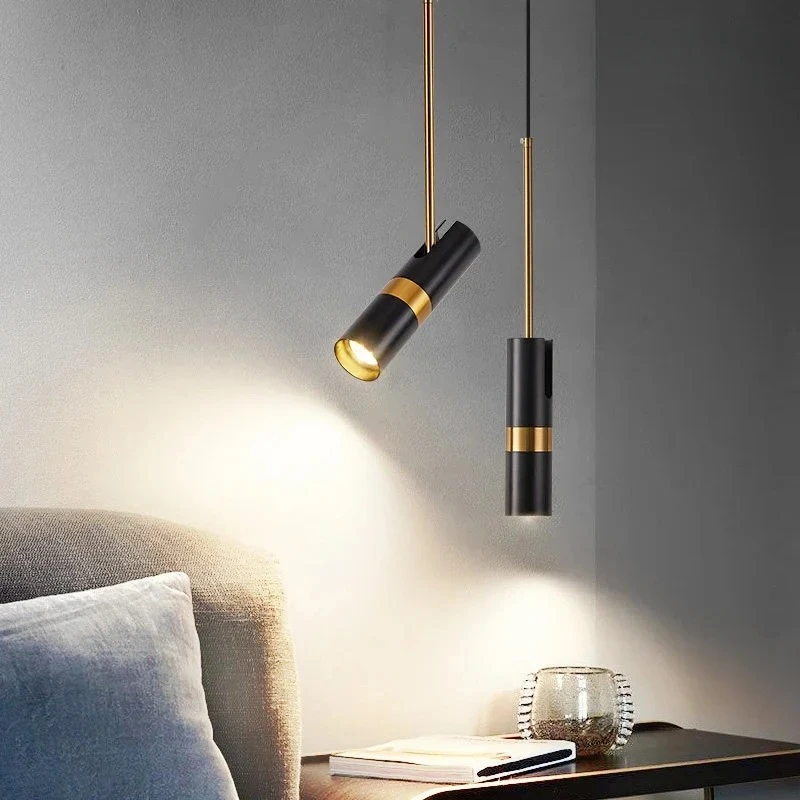 

Minmalist Decor LED Pendant Lights Adjustable Angle Bedside Spotlight Lighting 5W 10W Pendant Lamp Bedroom Dining Room Kitchen