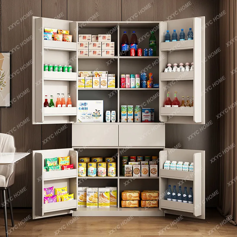 Living room snack sideboard wall-mounted integrated kitchen built-in storage refrigerator cabinet