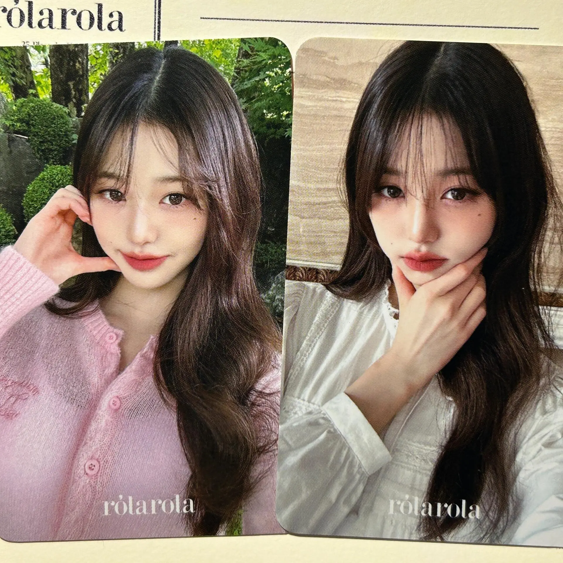 2pcs/set Kpop Ido IVE Lomo Cards WONYOUNG Rolarola Photocards Photo Card Postcard for Fans Collection