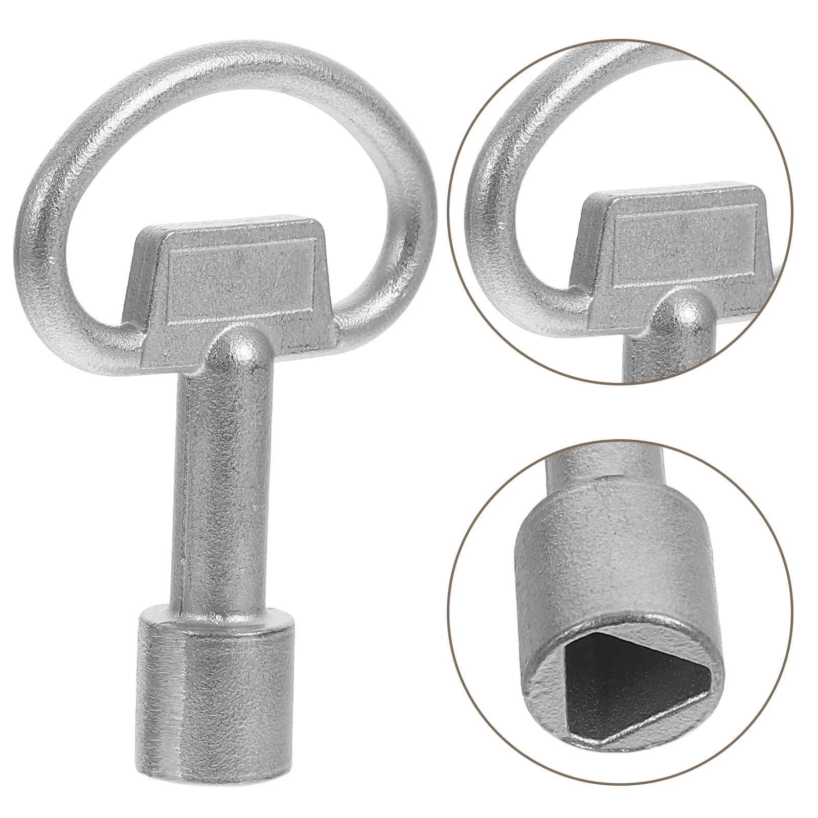 สามเหลี่ยม SOCKET Spanner สแตนเลสสามเหลี่ยมล็อค Universal Utility Key สําหรับถังขยะชุมชนขยะกลางแจ้ง