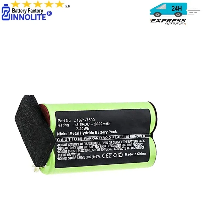 3.6V Ni-MH Battery Compatible for Moser 1871-7590 ChromStyle 1871, Super Cordless 1872 Clipper, Wella Academy ChromStyle