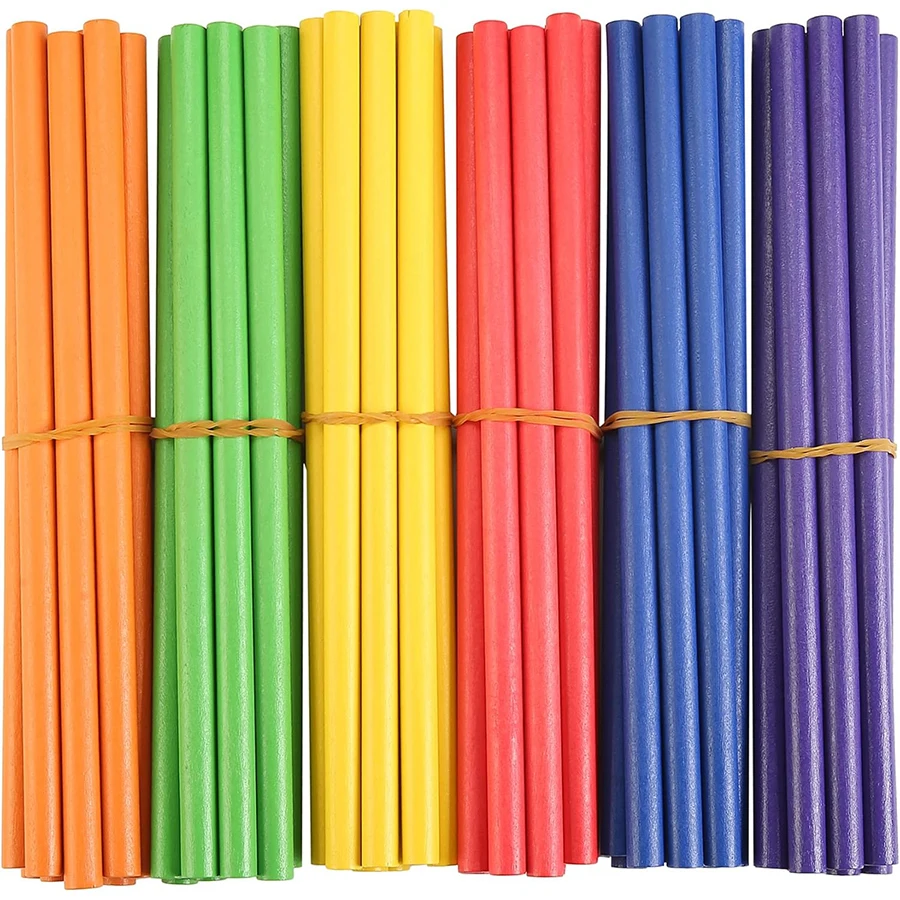 100pcs 7.5cm Wooden Counting Sticks Student Math Calculation Manipulatives School Math Teaching Aids & Classroom Supplies