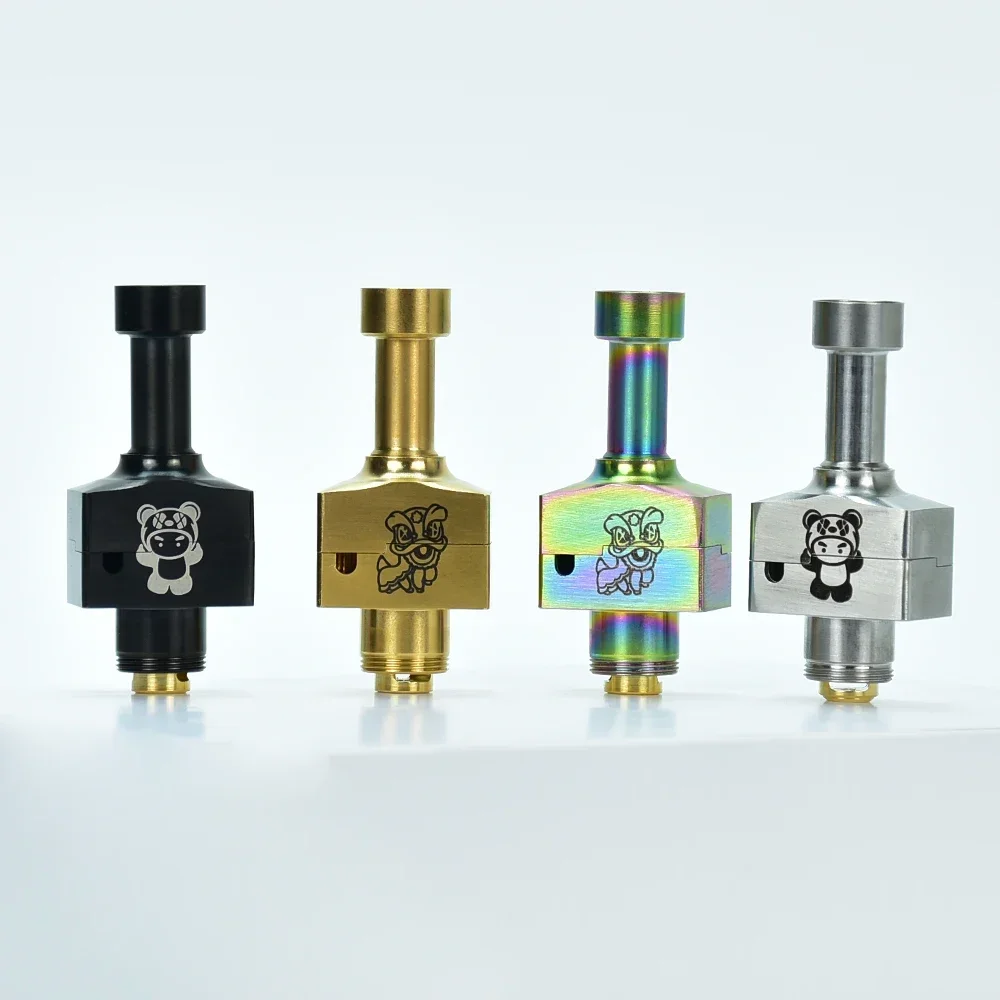 Wolfcoolvape Bridg D2 RBA Bridge Panda Patroon voor Billet Box Mod 70W AIO Boro Tank BB Compatibele Kit