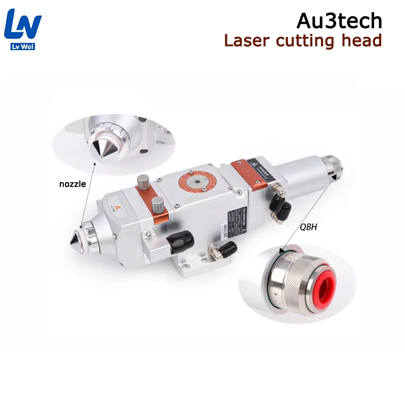 New Au3tech A200MS 1064nm Fiber Laser Cutting Head for CNC Laser Cutting Machines High Precision Metal & Glass Cutting