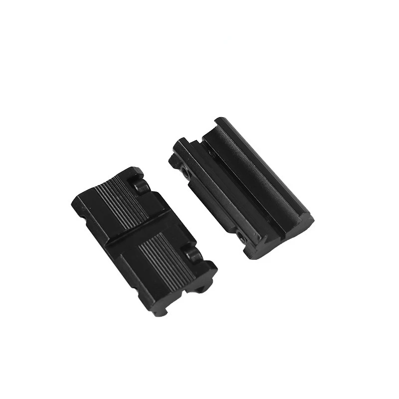 2pcs Low Profile Converter 11mm to 20mm  / 22mm Scope Ring Mount Adapter For Dovetail Weaver Picatinny Rail Hunting Accessory